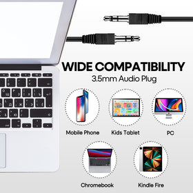MKDTNJT durable PVC cable earbuds, 1 meter length for flexible seating.