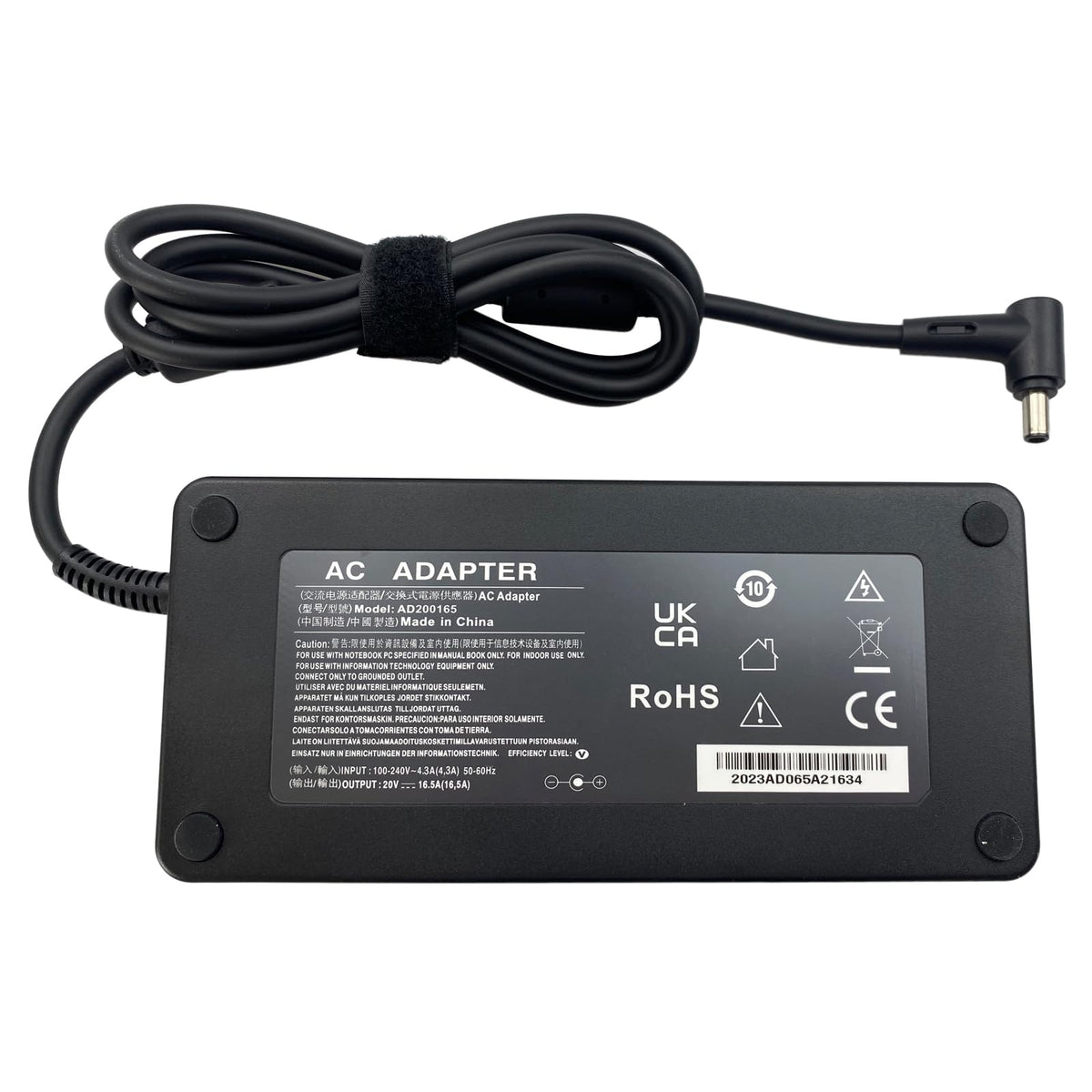 MKVZPV 330W AC adapter model replacement label, easy cross-compatibility reference.