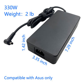 MKVZPV 330W AC adapter packaging box, ready-to-use kit with adapter and cable.
