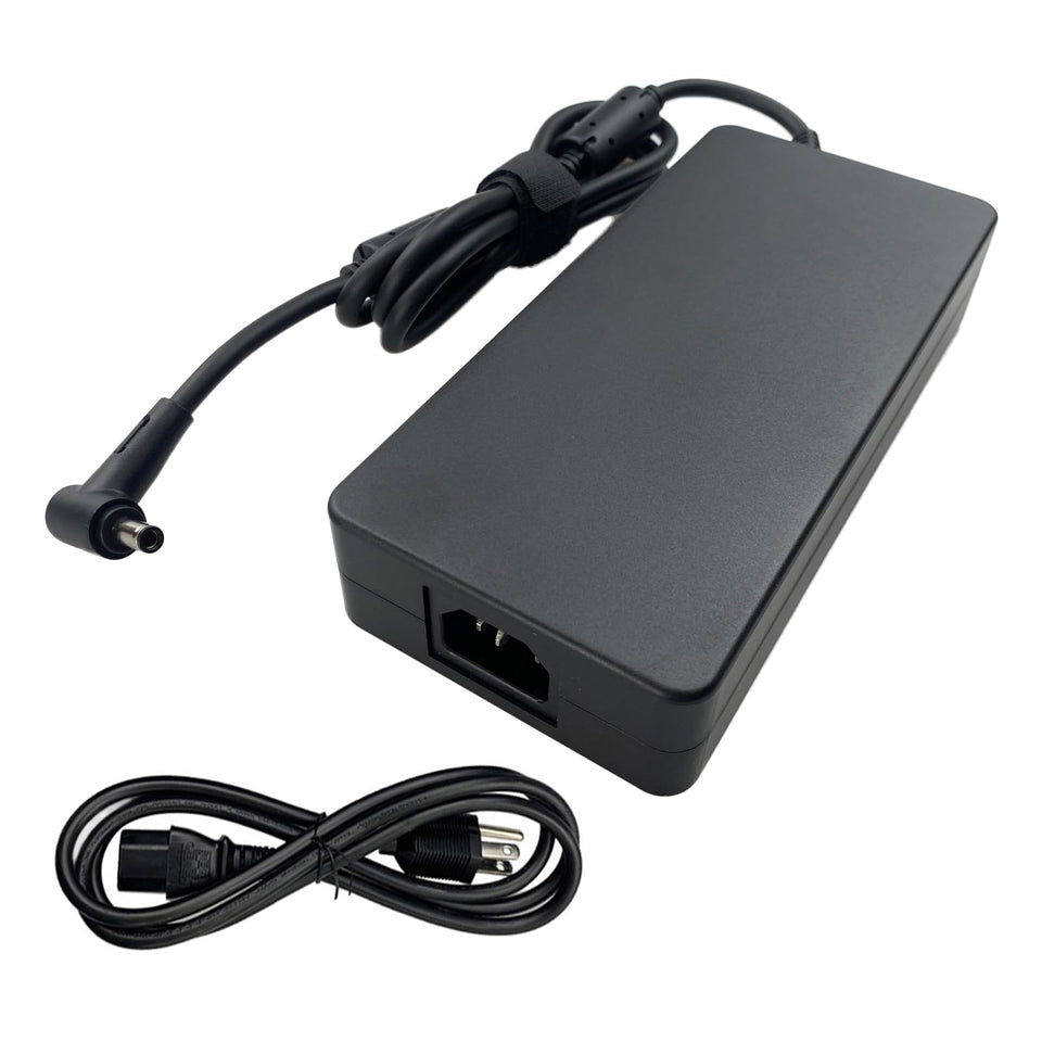 MKVZPV 330W AC adapter side view, compact chassis for ASUS gaming laptops.
