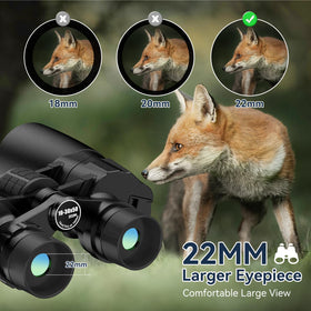 MLight Large 50mm objective lens captures more light for clearer images.