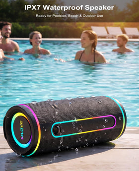 MLOVE E80 RGB LED lights create ambience during parties or quiet moments
