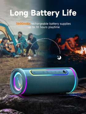 MLOVE E80 glowing RGB lights creating mood and visual ambience
