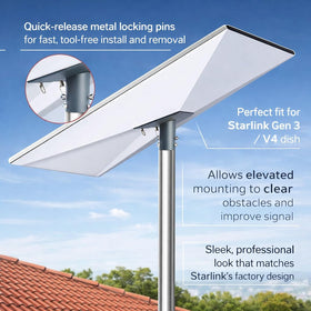 MLUPODY Starlink Gen 3 durable steel construction withstands outdoor conditions