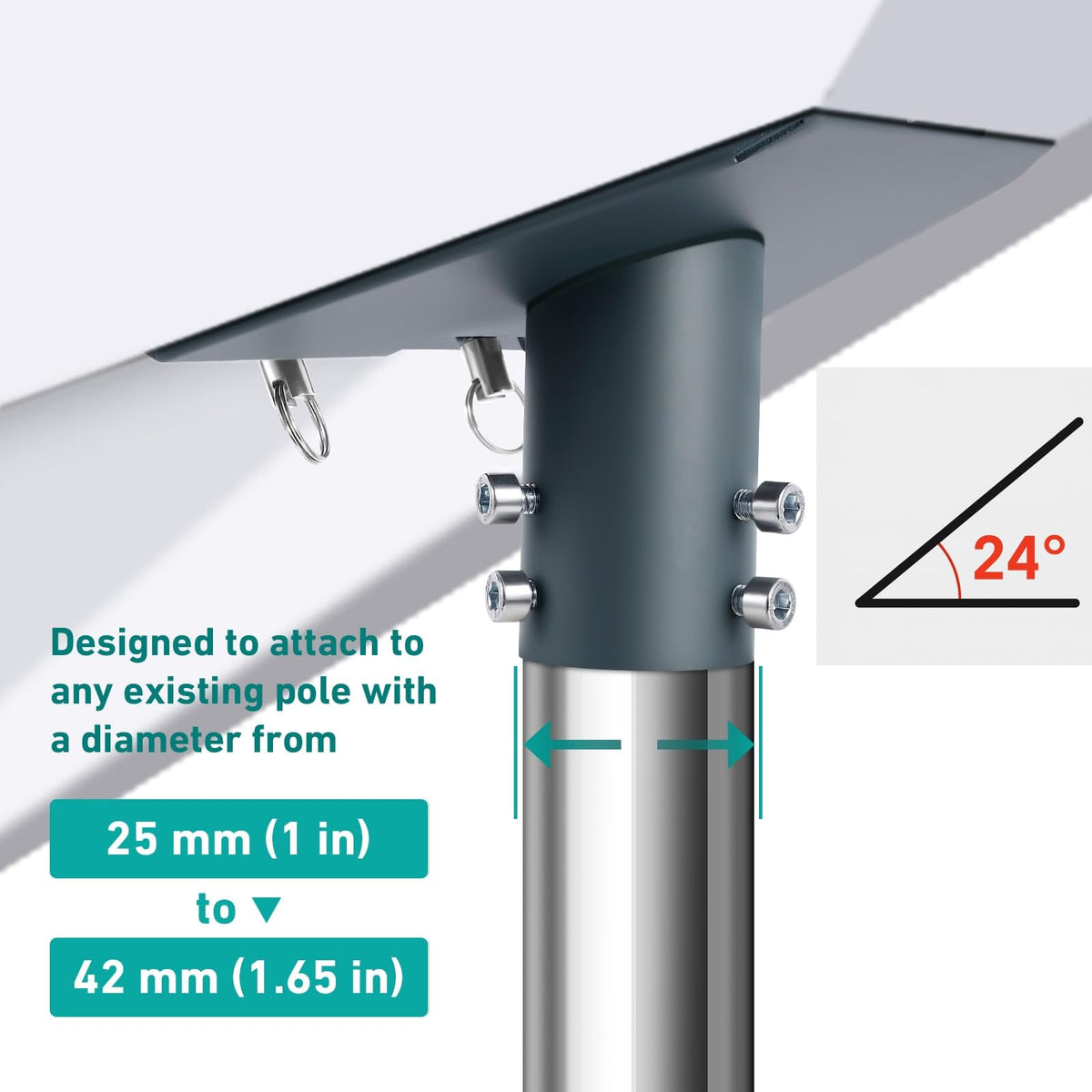 MLUPODY Starlink Gen 3 rust-resistant finish supports long-term outdoor use