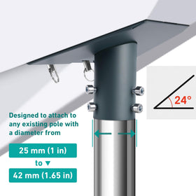 MLUPODY Starlink Gen 3 rust-resistant finish supports long-term outdoor use