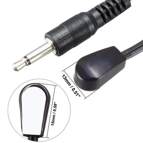 Mlxkell IR emitter cable at 45° emission angle improves placement for reliable IR reception.