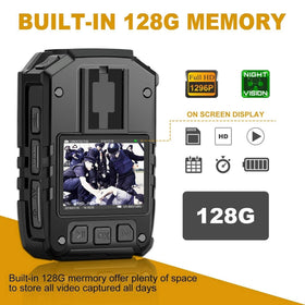 MM CAMMPRO I826 back view highlights the two inch display for quick playback.