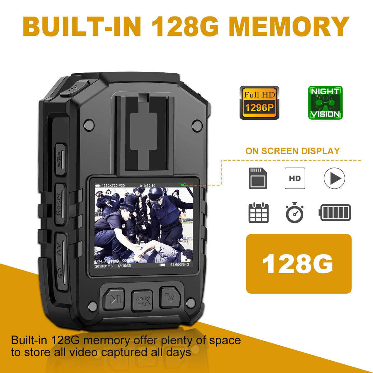 MM CAMMPRO I826 night vision close-up with infrared clarity up to 15 meters.