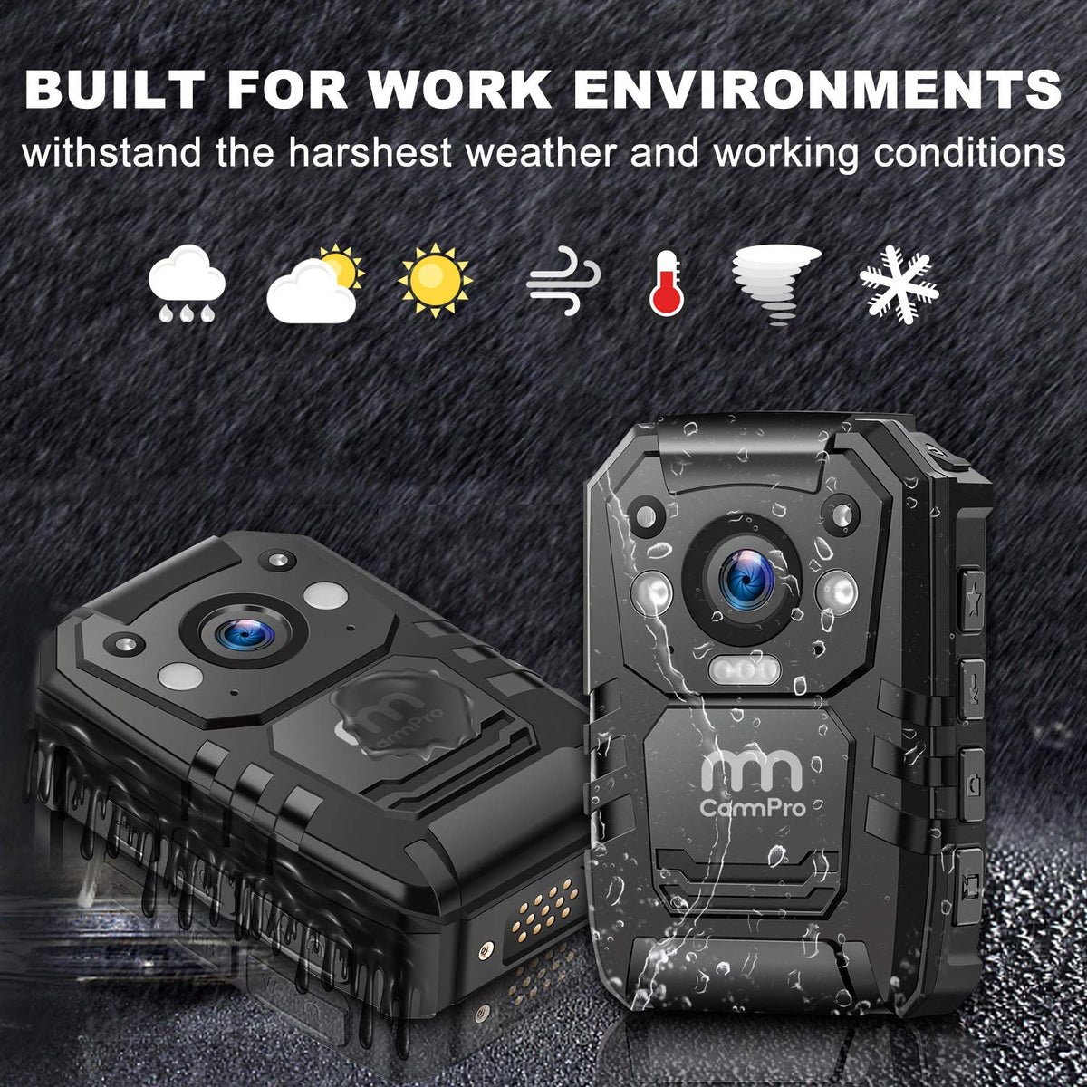 Night vision mode on MM CAMMPRO I826 for visibility in low light.