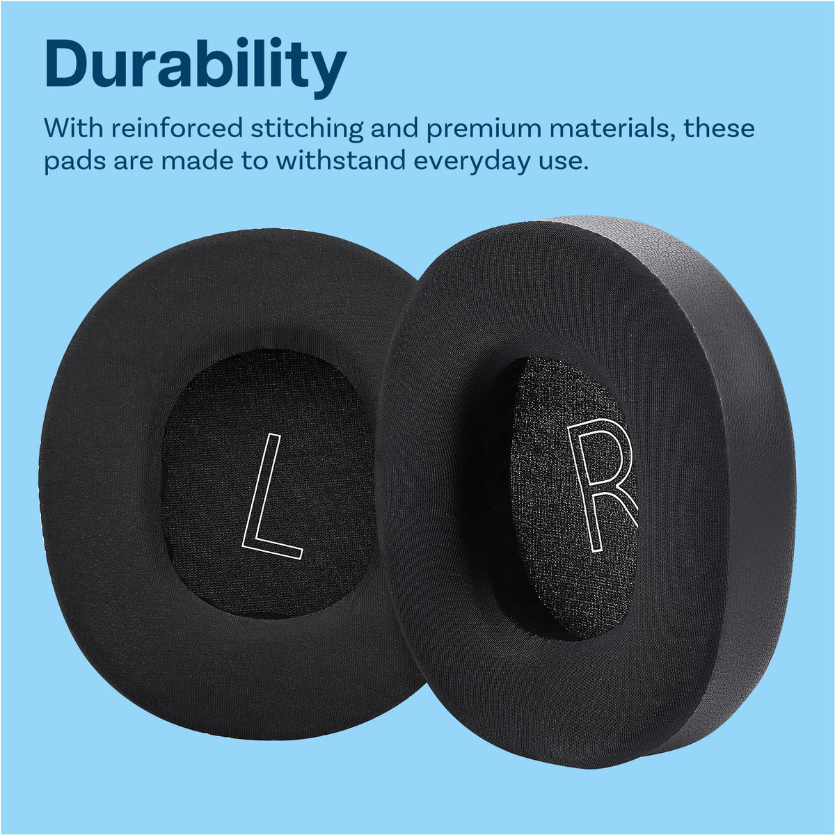 MMOBIEL earpads in a gamer desk setup showing improved comfort benefit
