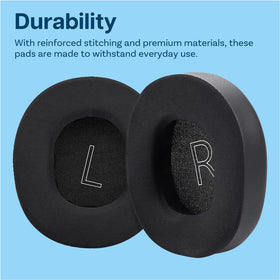 MMOBIEL earpads in a gamer desk setup showing improved comfort benefit