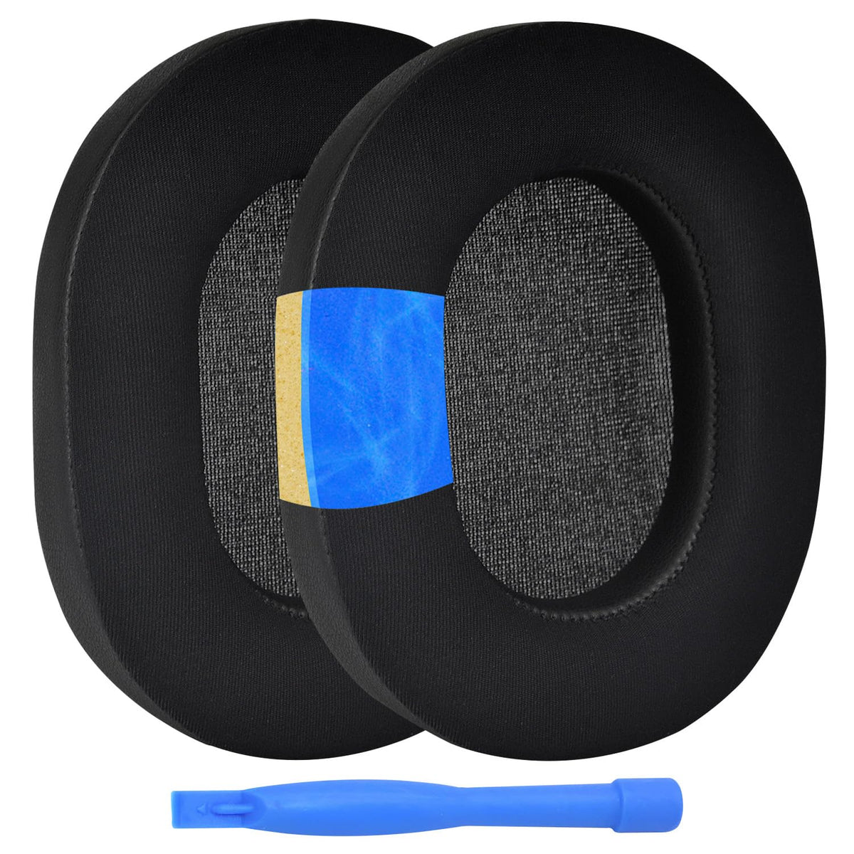 MMOBIEL front view of replacement earpads showing snug fit and comfort