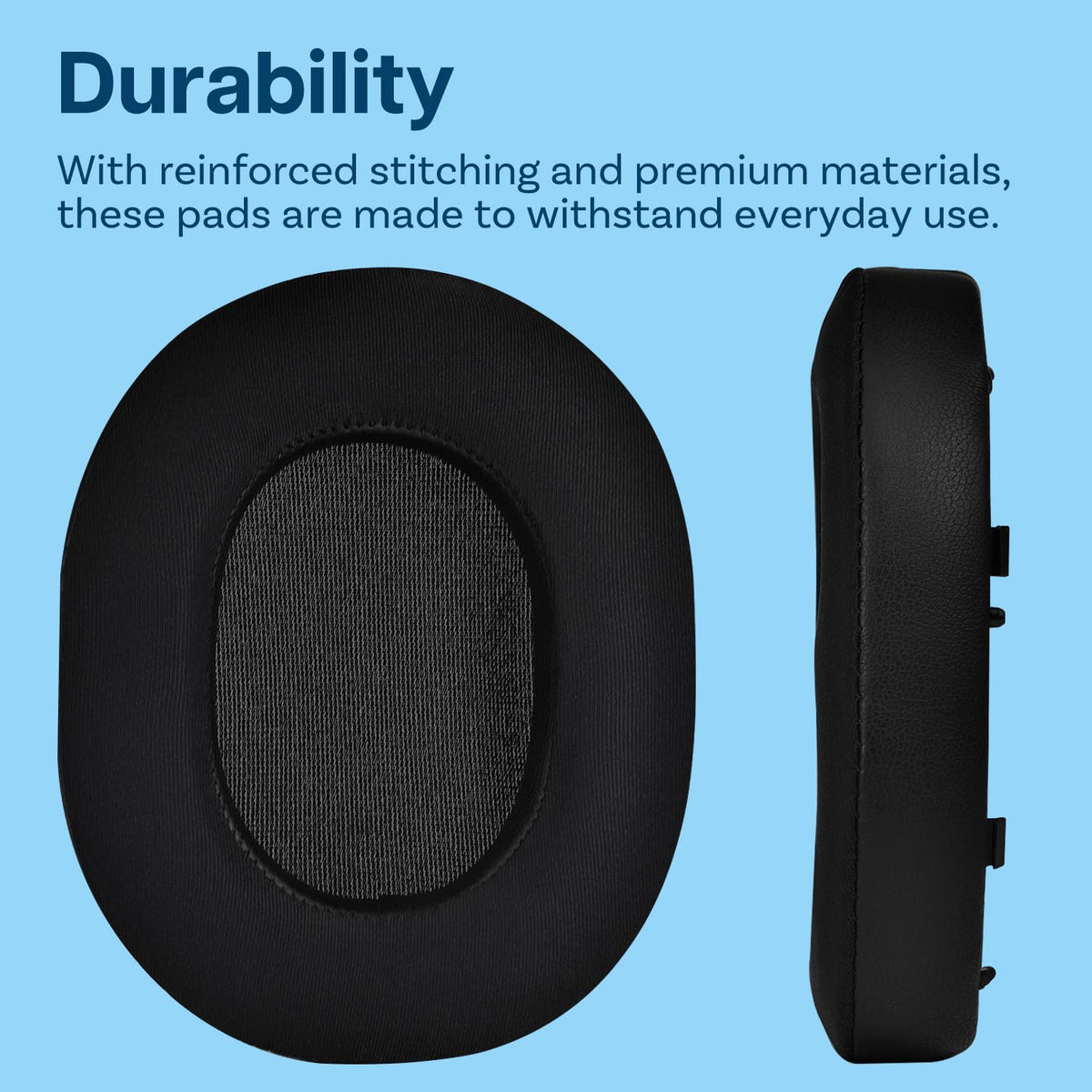 MMOBIEL person wearing headphones with pads for long comfortable listening