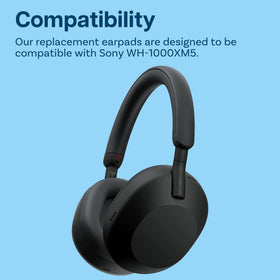 MMOBIEL earpad next to ruler showing accurate size and perfect fit
