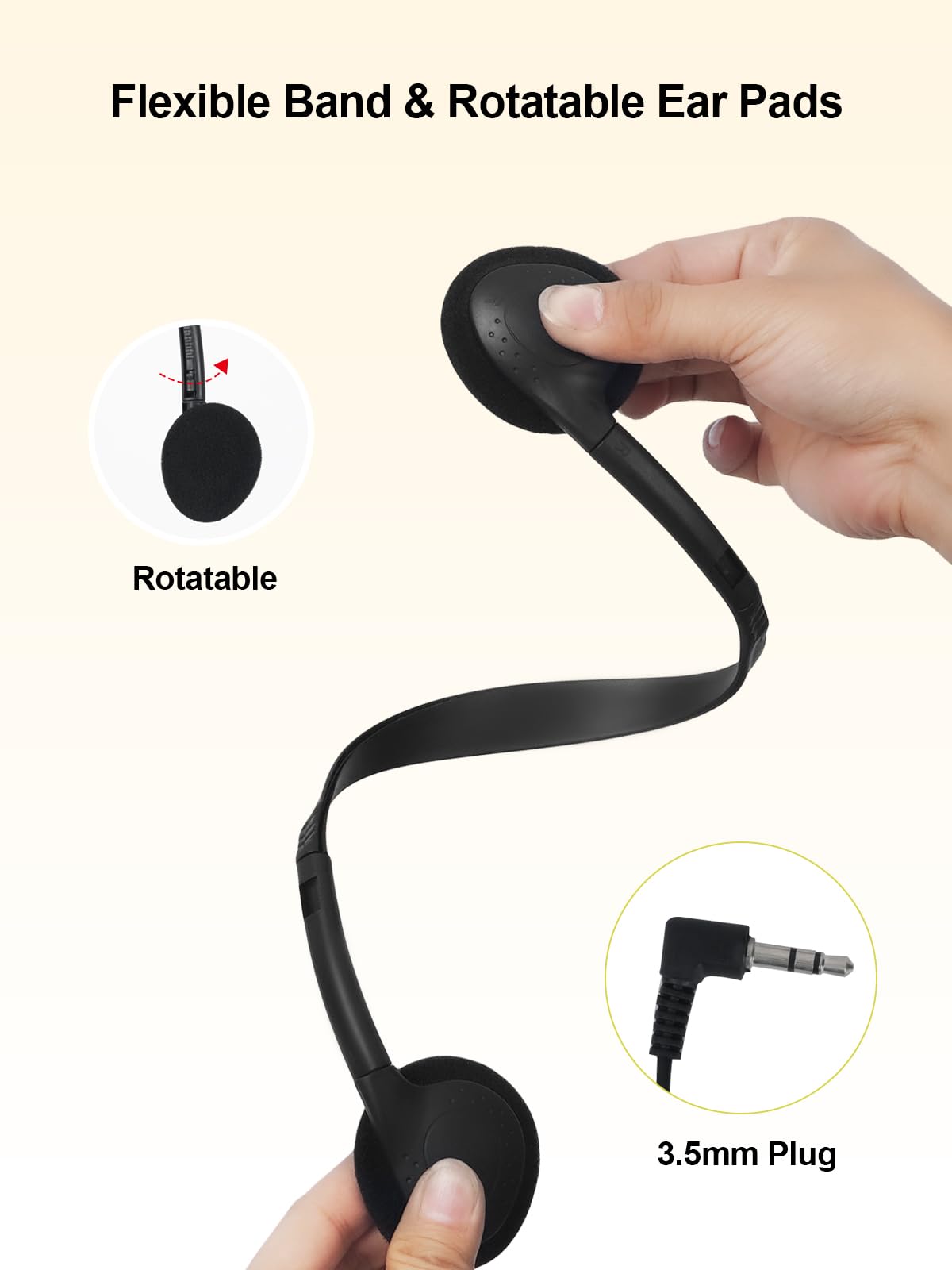 MNINEANDMORE adjustable headband demonstrating size range and fit benefit