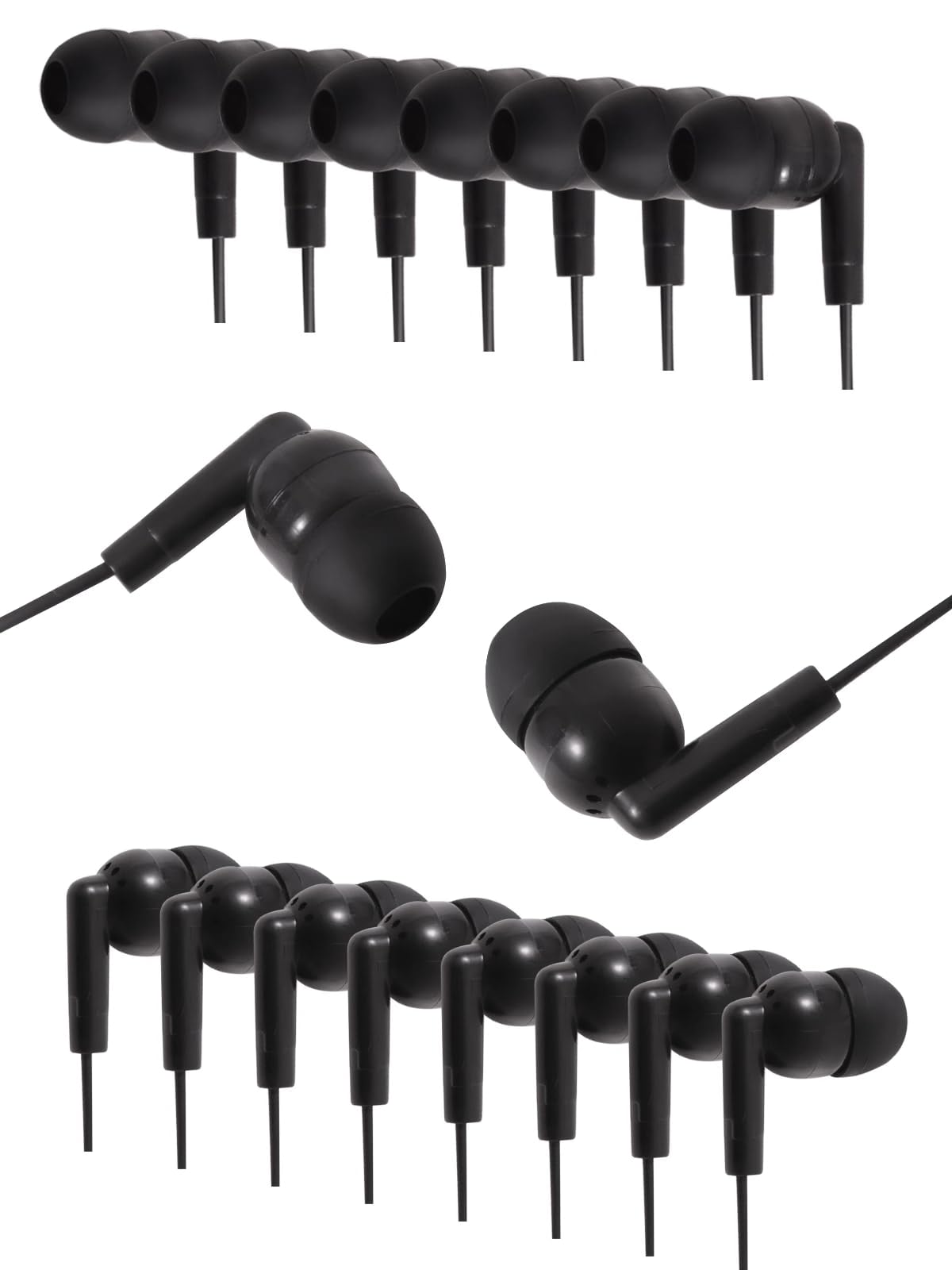 MNINEANDMORE bulk earbuds in packaging for classrooms and schools