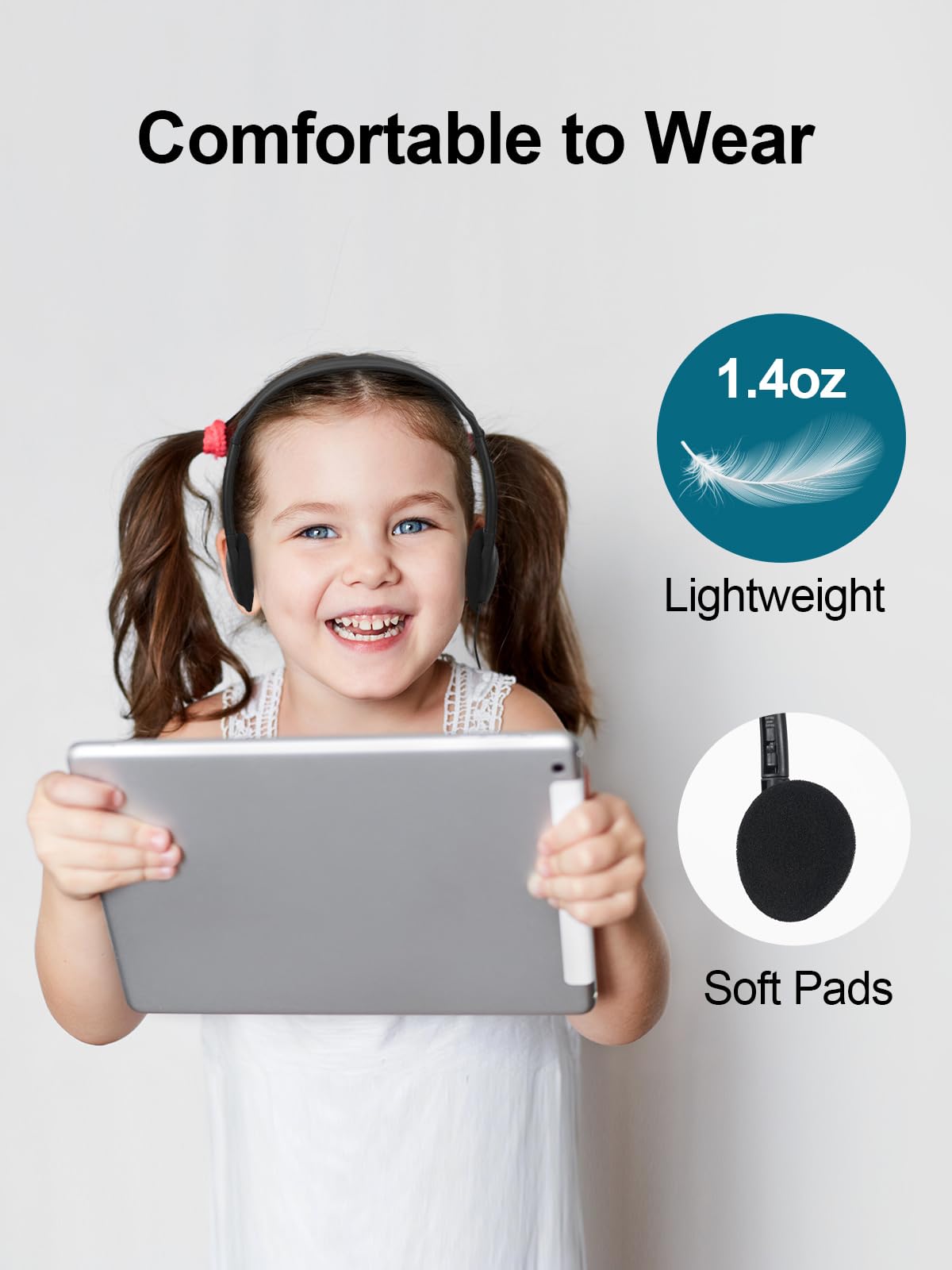MNINEANDMORE close-up of soft ear foam highlighting comfort and durability