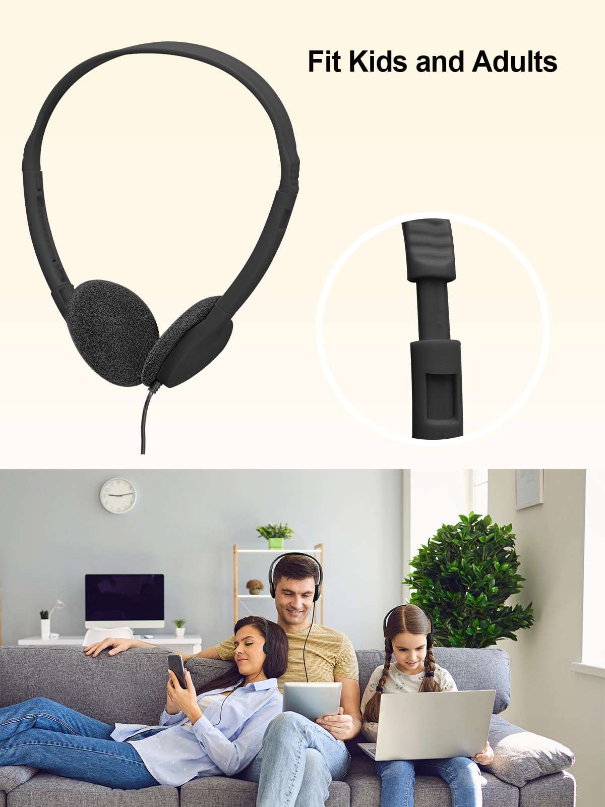 MNINEANDMORE rotatable ear cup showing flexibility for varied head positions