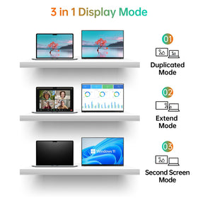 MNN monitor side ports close-up enabling easy USB-C and HDMI connections.