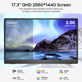 MNN 173 portable monitor 165Hz action scene for smooth gaming