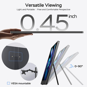 MNN 173 portable monitor color accuracy with 100% sRGB for vibrant visuals