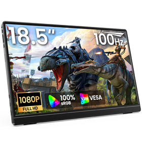 MNN portable monitor front view with 18.5-inch FHD display for mobile work.