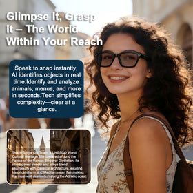 MNVOEQ AI Glasses rely on a 290mAh battery for long wear sessions.