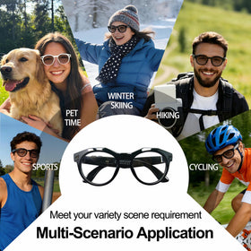 MNVOEQ AI Smart Glasses one-touch control for quick actions