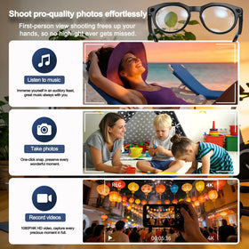 MNVOEQ AI Smart Glasses photochromic lenses adapt to light