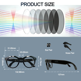 MNVOEQ AI Smart Glasses compact unisex design for daily wear