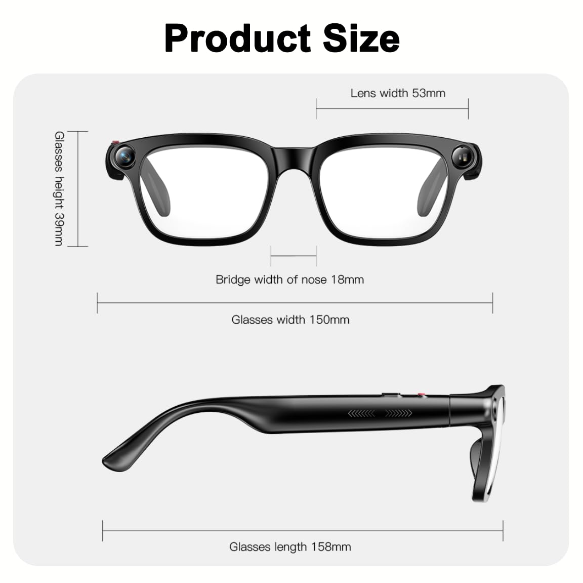 MNVOEQ AI Glasses support travel and work with hands-free use.
