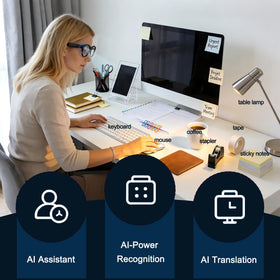MNVOEQ AI Smart Glasses 290mAh battery supports long sessions