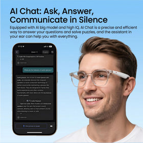 MNVOEQ AI Smart Glasses seamless Bluetooth pairing with smartphones