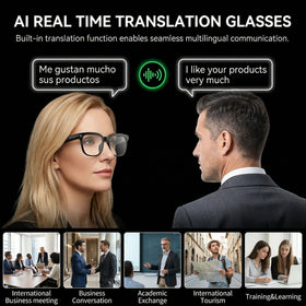 MNVOEQ AI Smart Glasses photochromic lenses adapt to light
