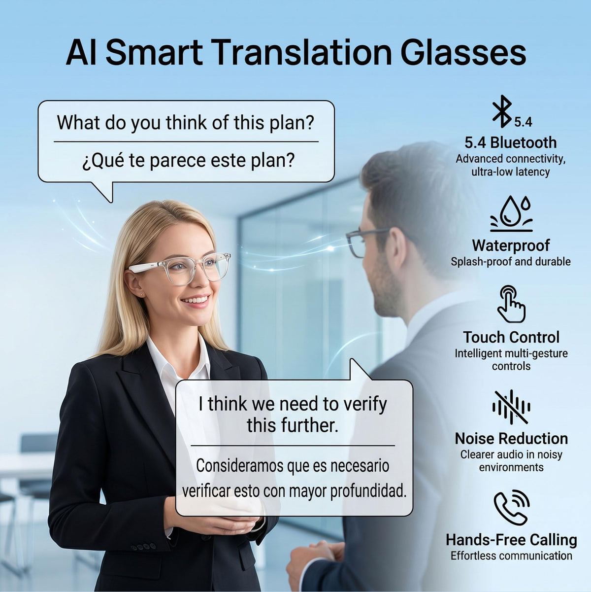 MNVOEQ AI Smart Glasses adaptive photochromic lenses indoors and outdoors