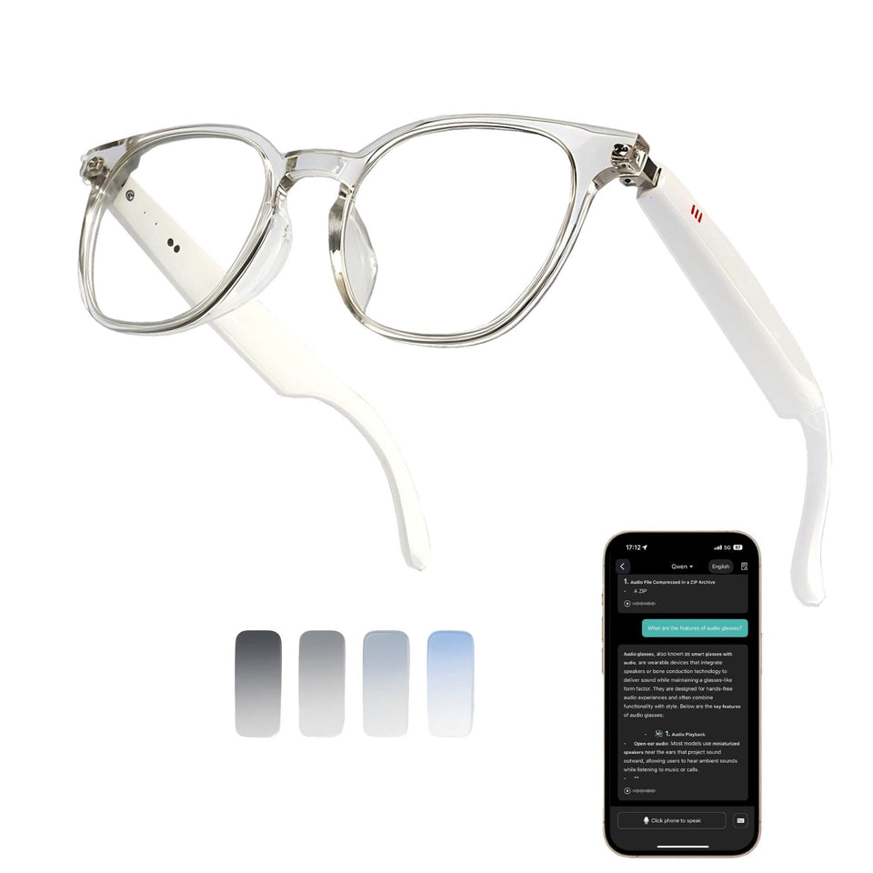 MNVOEQ AI Smart Glasses real-time translation across 164 languages for conversations