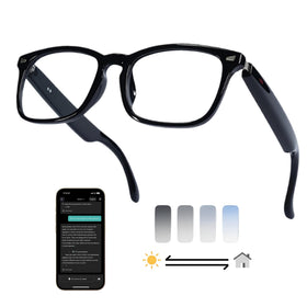MNVOEQ AI Smart Glasses translation UI enables real-time multilingual communication on the go.