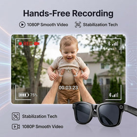 MNVOEQ Bluetooth audio glasses provide clear stereo sound