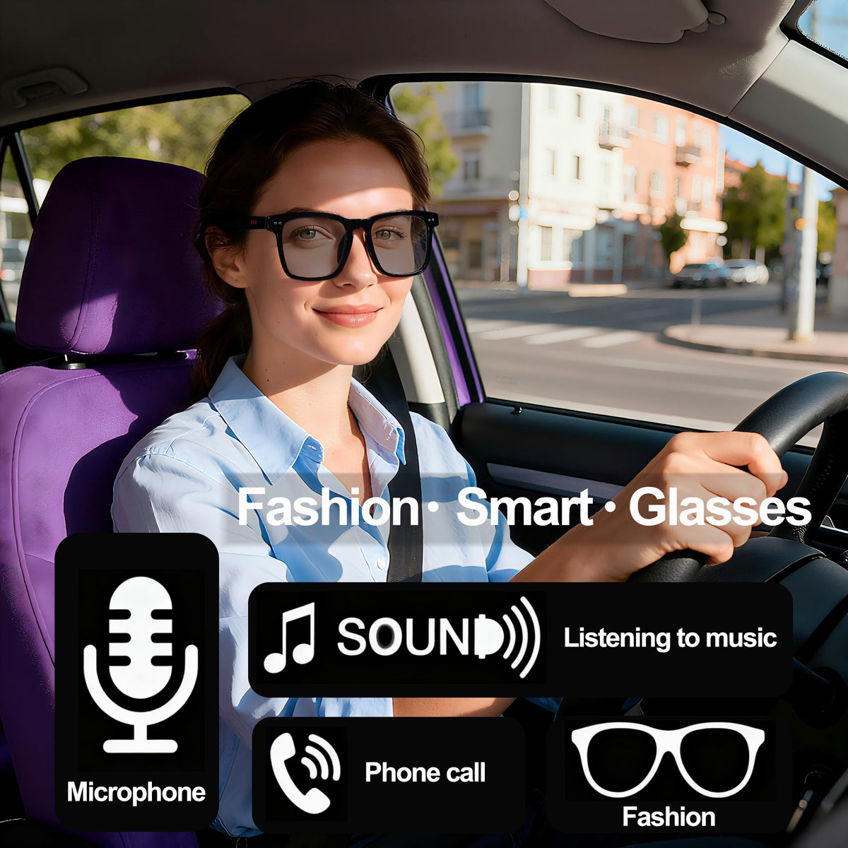 MNVOEQ open-ear audio glasses deliver music and calls without blocking ears.