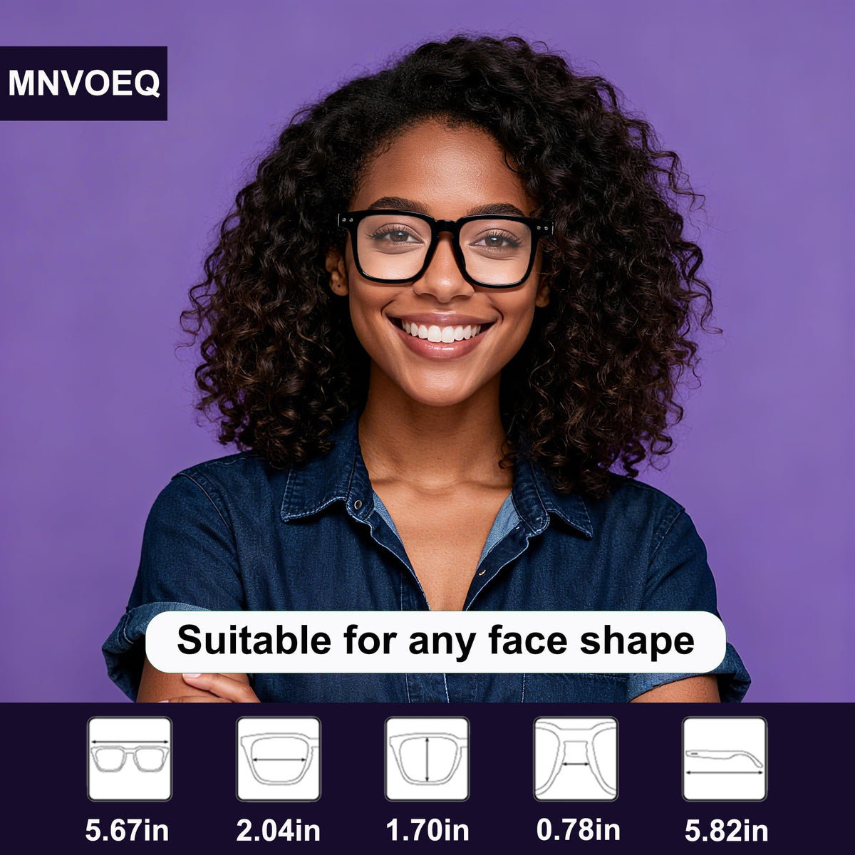 MNVOEQ Smart Glasses ergonomic lightweight frame for all-day wear.