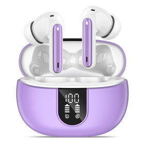 MoBadeety front packaging and earbuds showing compact case and color benefits