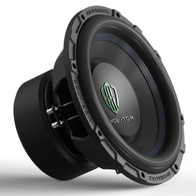 MOBIATOR 12-inch subwoofer front view shows compact fit and bold bass potential