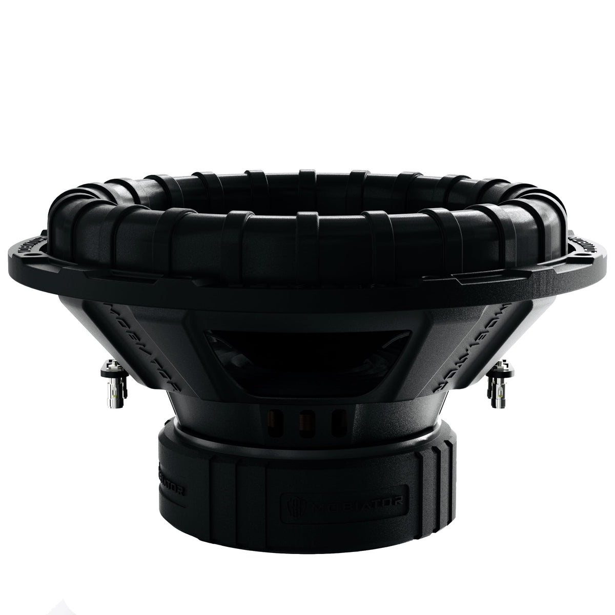 MOBIATOR mounted in a sealed enclosure, demonstrates compact fit and tight bass