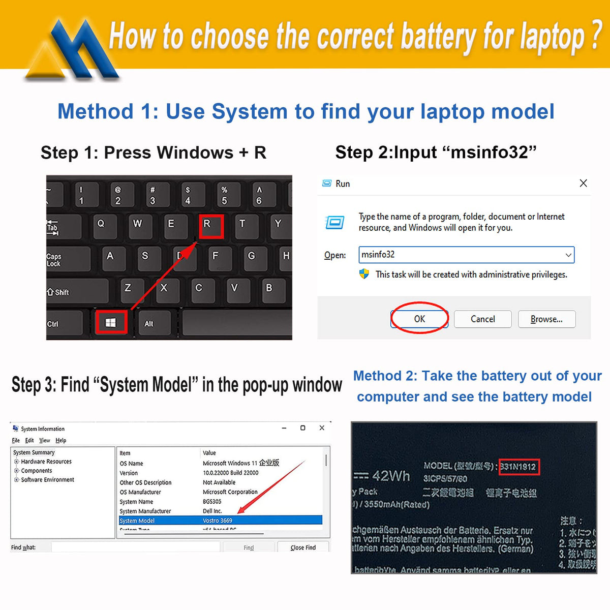 Mobik battery with included screwdrivers and accessories for easy DIY installation