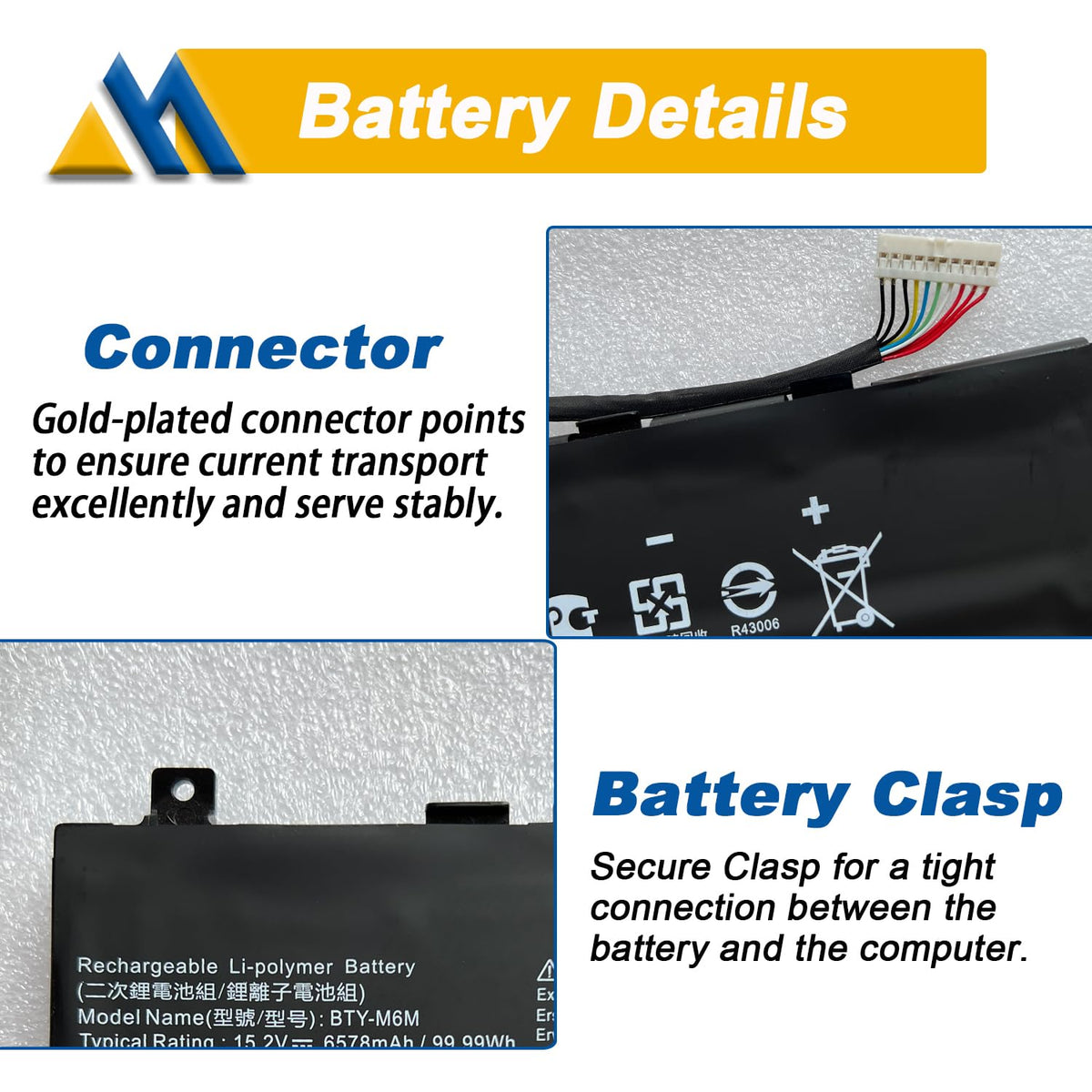 Mobik BTY-M6M wake-up-cycle photo demonstrating battery wake and calibration.