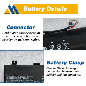 Mobik BTY-M6M wake-up-cycle photo demonstrating battery wake and calibration.