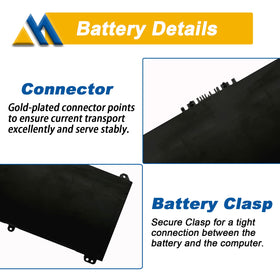 Mobik battery installed in HP Pavilion 15 showing restored laptop portability