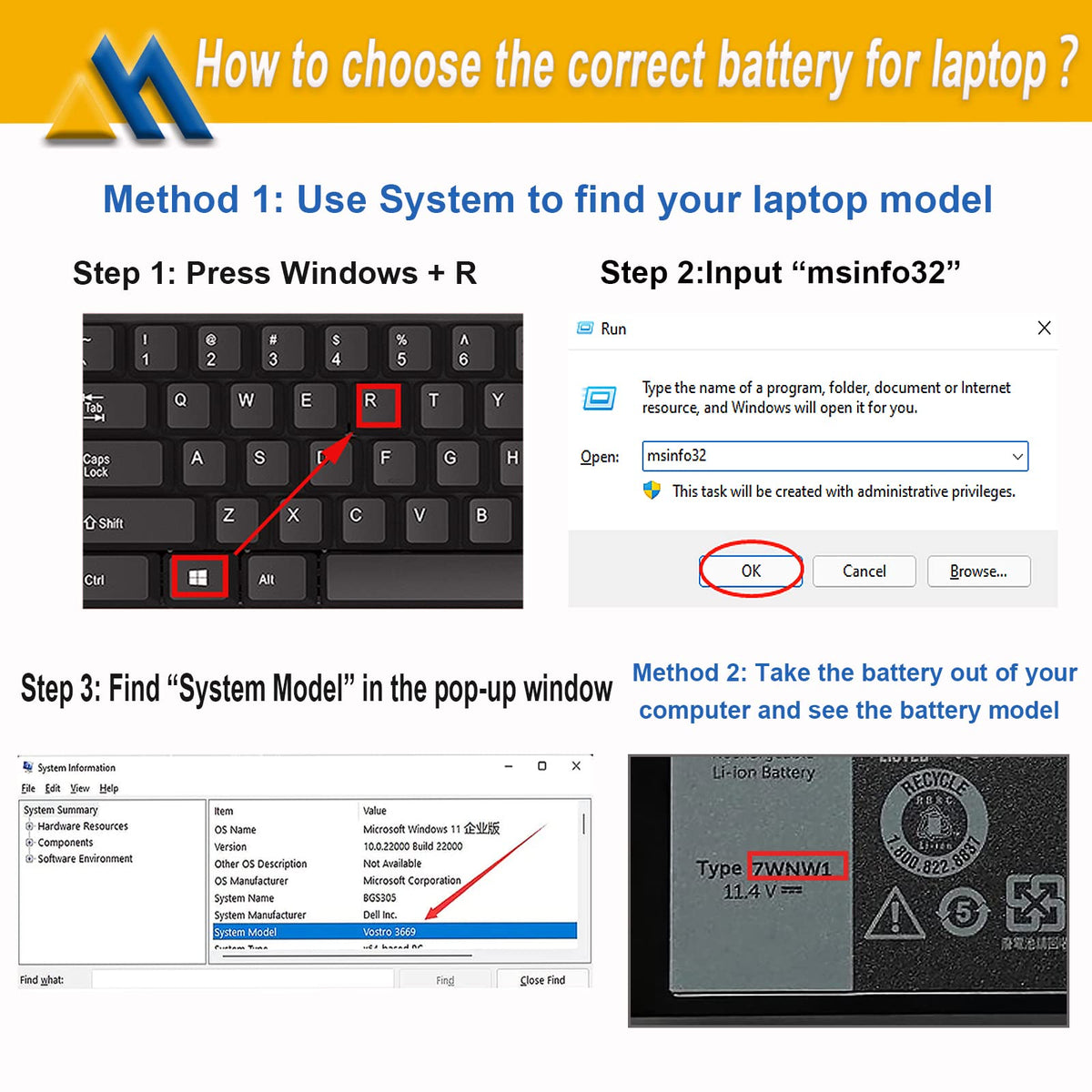 Mobik battery label with specs highlighting certified safety and clarity benefit