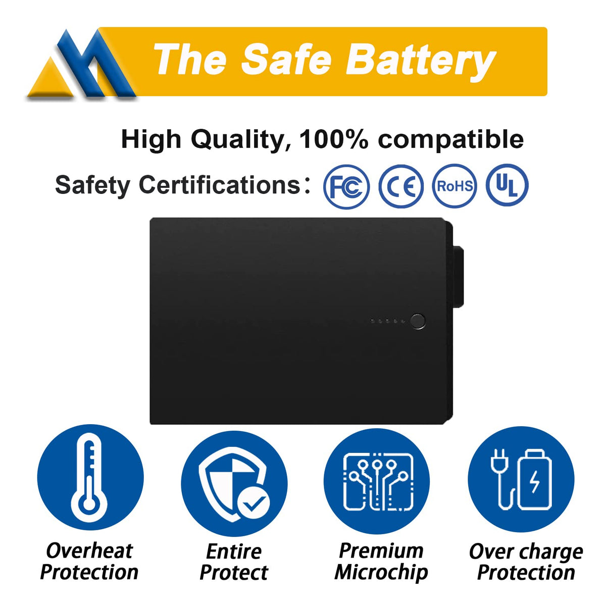Mobik battery side profile showing slim form-factor and easy swap benefit
